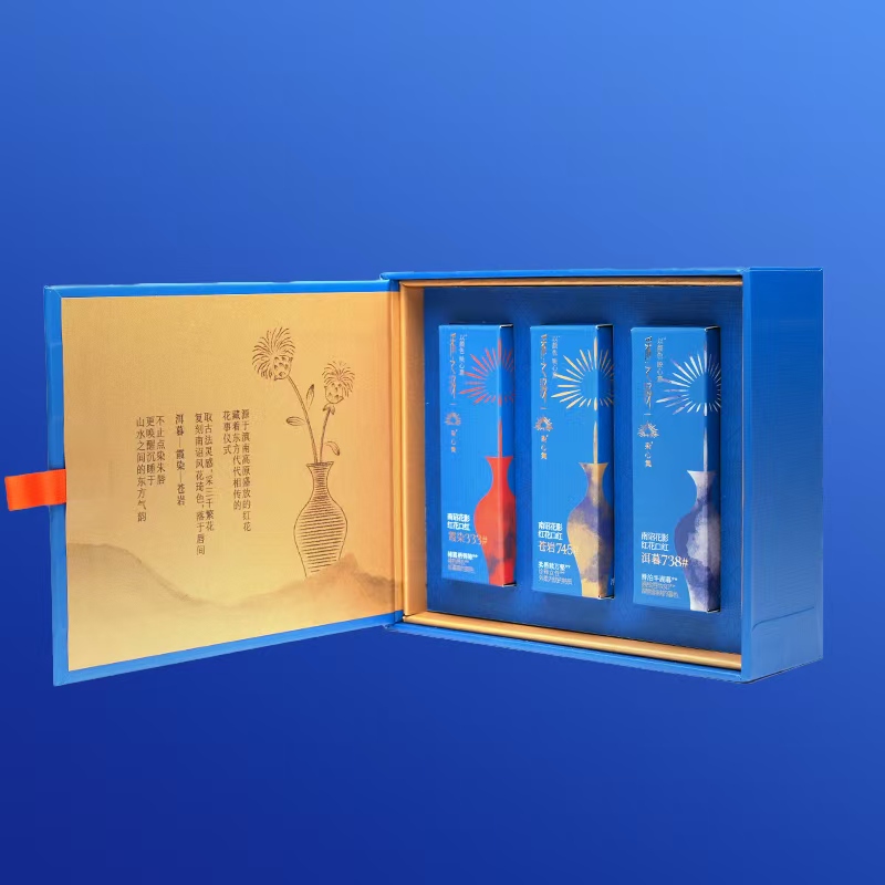 【官方正品】云南白药采之汲南诏花影红花口红3.7g*3支礼盒滋润呵护唇彩三色组合