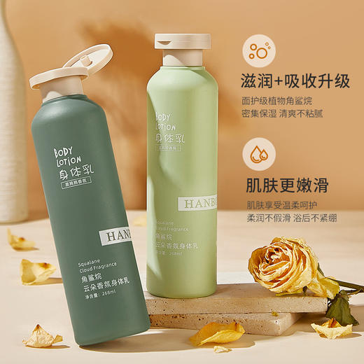 秋冬季角鲨烷身体乳柔和滋润清爽不油腻香水味嫩肤身体乳 商品图2