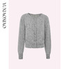 余潇潇【星云遐想】100绵羊毛手缝珍珠水钻拉毛工艺圆领宽松毛衣 商品缩略图2