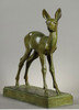 【已售】独角鹿西洋古董 20世纪比利时雕塑家r签名创作「小鹿」主题青铜雕塑 商品缩略图1