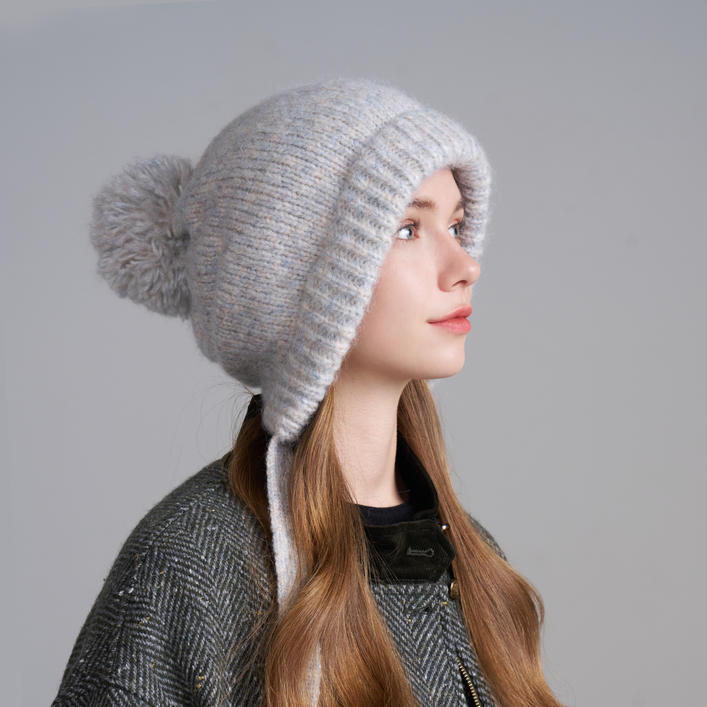 绵羊毛护耳针织帽 | 卡蒙 毛线帽 女修饰脸型显脸小 时尚百搭 秋冬新款KM-9598