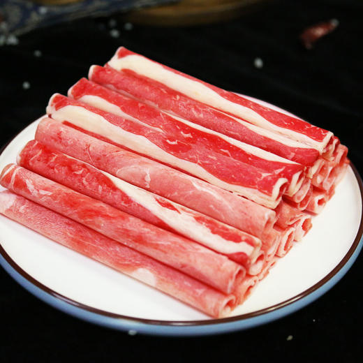 汇柒鲜安格斯肥牛卷150g*10袋  优质牧场安格斯小公牛顺丰包邮到家 商品图1