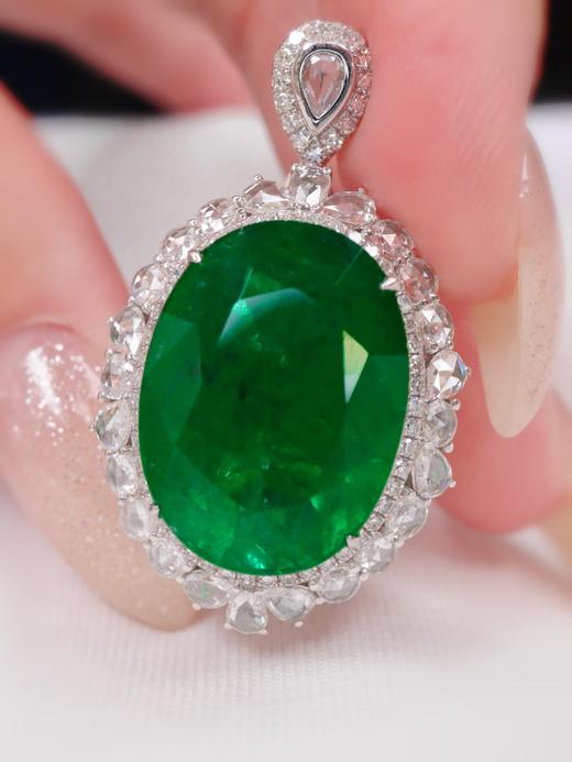 17.8ct刻面祖母绿戒指吊坠两用 商品图4