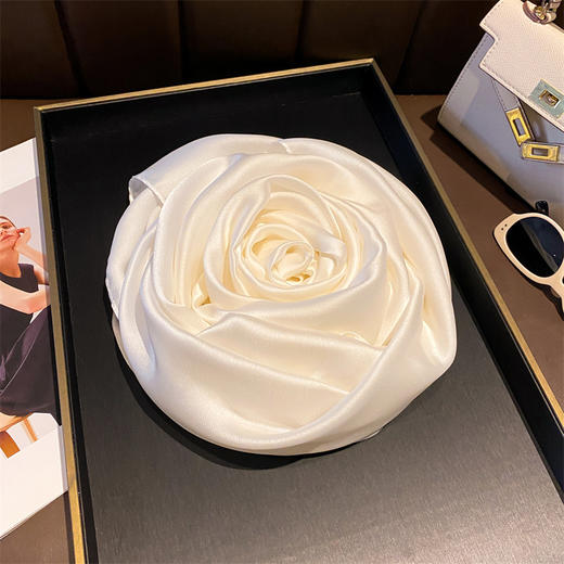 春秋新款丝巾春夏纯色仿真丝丝巾女小系脖装饰百搭女长款丝巾新款新品 商品图11