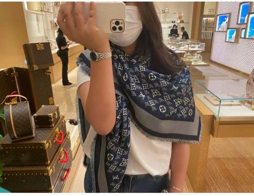 海外邮寄意大利订单LV桑蚕丝混纺围巾披肩 商品图11