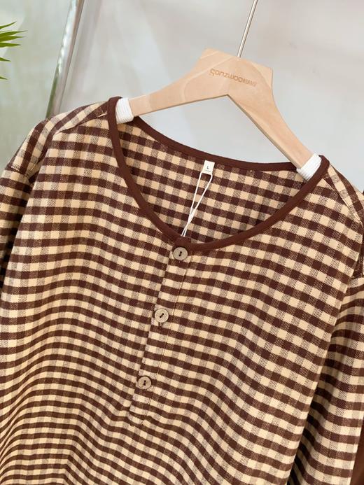 松植屋秋冬情侣款《尘暮》加厚磨毛睡衣套装家居服男女款 商品图2