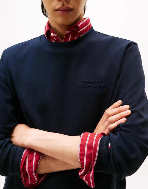 纯原Tommy 25男纯棉圆领卫衣101004 商品图7