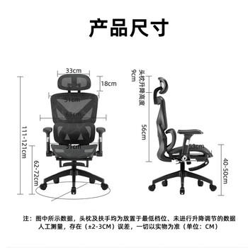 云祈人体工学椅电脑椅电竞椅办公椅人工力学座椅舒适久坐学习椅子 /家具 /椅类 /电脑椅 商品图1