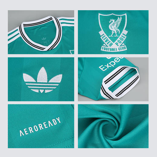 小李子阿迪达斯25/26赛季利物浦球迷版第二客场短袖球衣JV6428 商品图3