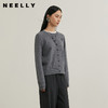 NEELLY纳俪商场同款冬季新款假两件针织衫女短款慵懒休闲针织衫N25104A04554 商品缩略图0