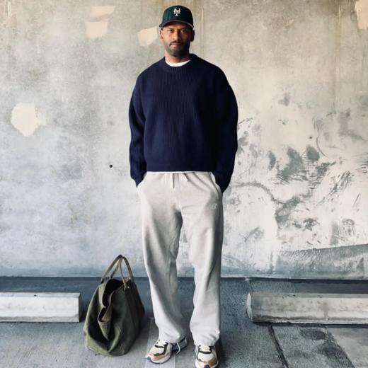 申州面料，卫裤！！NB基础款经典印花收口卫裤 男女同款 商品图2