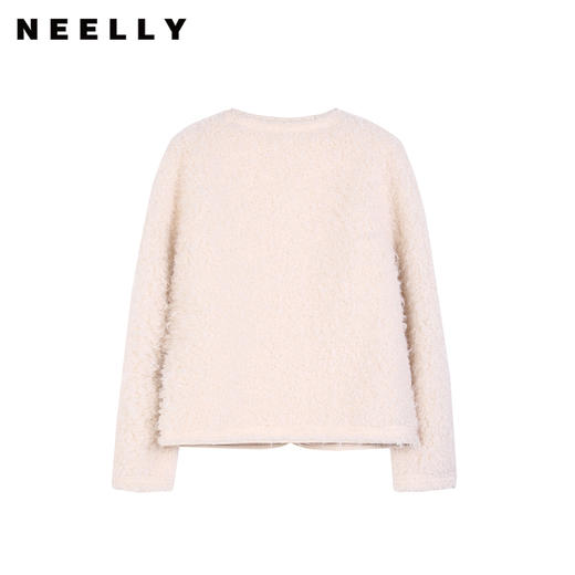 NEELLY纳俪商场同款冬新款气质名媛小香风外套女皮毛一体毛绒上衣N25104C04532 商品图0