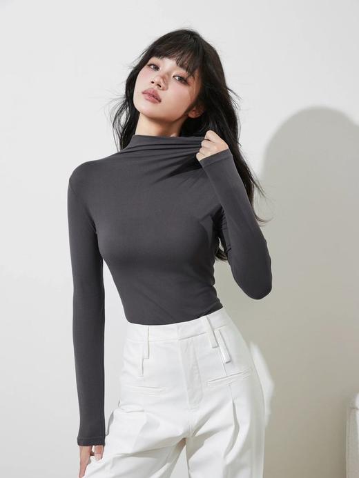 LP德芙半高领打底衫2件装  软糯质感可叠穿打底衫 商品图11