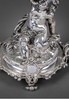 独角鹿西洋古董 1860年代法国顶级银器工坊昆庭签名出品小海神特里同造型铜镀银嵌水晶果盘 商品缩略图4