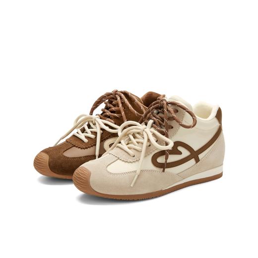 BF楼董璇同款百丽女鞋复古流心糖歪头德训阿甘鞋子加绒高帮休闲板鞋E7H2DAM6 商品图0