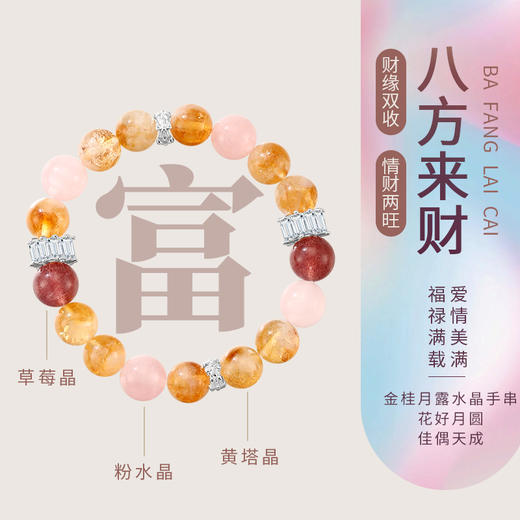 【浪姐联名乘风2025，赠送礼盒礼袋】ISME天然水晶手串 轻奢设计款手串 商品图2