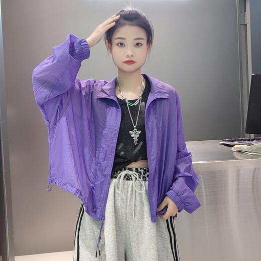 NC立领拉链长袖防晒小外套50805（紫）秋季953060510321 商品图1