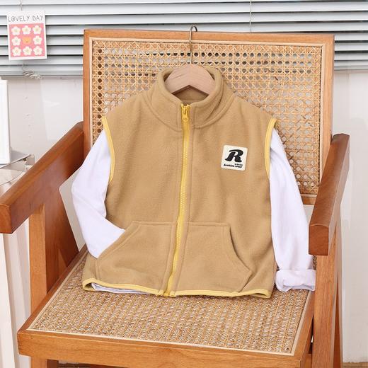 儿童双面摇粒绒马甲中大童秋季外穿背心冬季内穿男童女童童装坎肩 商品图3