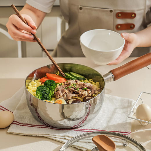 优选丨【易铂】316L五层钢雪平锅 商品图8