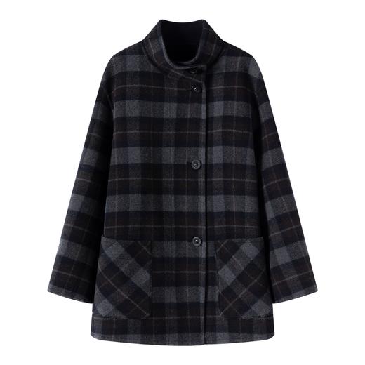 N°28 2025冬季新款设计师女装休闲百搭格纹毛呢外套8855A1D586  商品图1