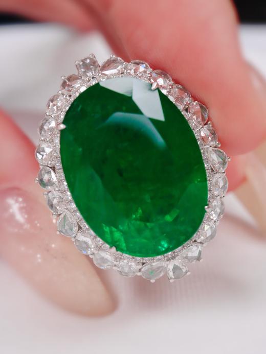 17.8ct刻面祖母绿戒指吊坠两用 商品图2