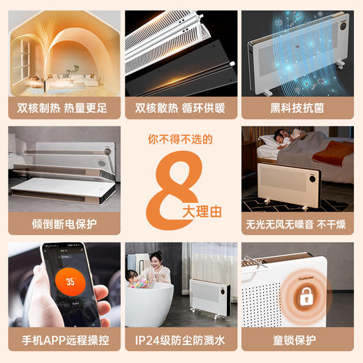 Bestherm百斯腾新一代3D全域透热双核抗菌节电全屋供暖电暖器 商品图4