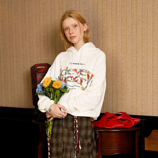 IDEVERRAY秋冬男女款连帽卫衣oversize美式高街情侣黑色百搭帽衫 商品图1