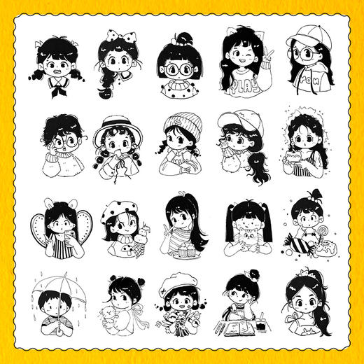 速写随手画 临摹训练素材集 简笔画便携本涂色本*基础临摹插画教程人物绘画动物绘画场景绘画画画素材附教学视频 商品图2