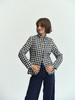 JAI 25AW 藏青与白市松格纹羊毛游历者夹克 商品缩略图2