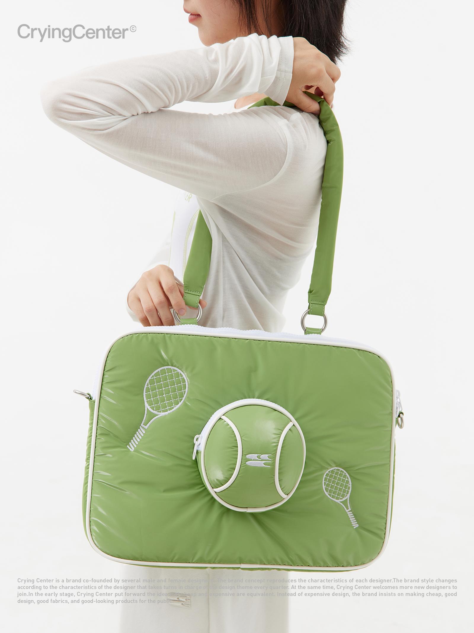 CryingCenter 网球刺绣电脑包 斜挎包 哭喊中心