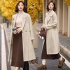 气质大翻领暗扣门襟，系绳收腰双面羊绒大衣HR-MLJL16267 商品缩略图1