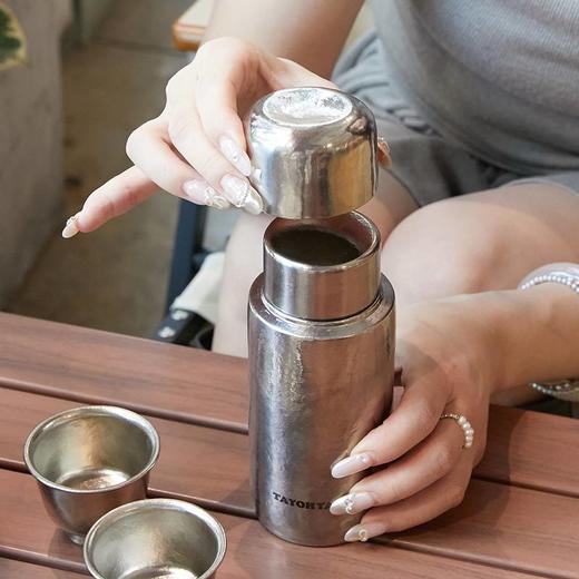 【6F】多样屋钛杯保温杯 高档高颜值女士便携双层钛双盖杯生日礼物商务 商品图1
