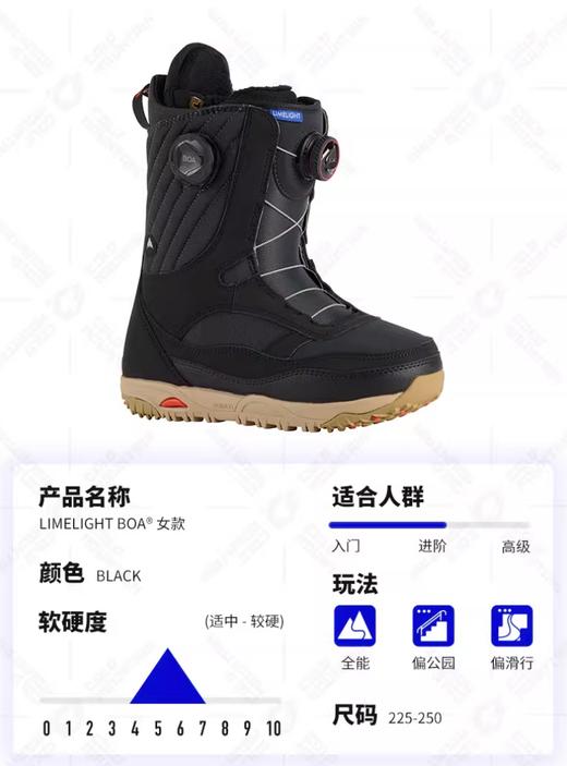 冷山雪具BURTON滑雪鞋LIMELIGHT雪鞋RITULA全能舒适MINT女2526 商品图2