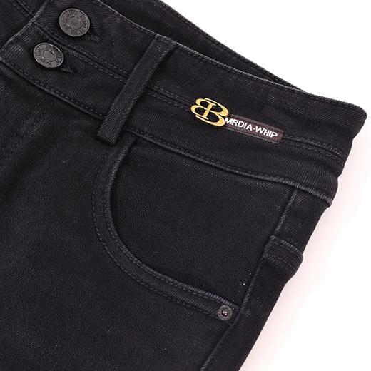 半身缘女裤 秋季植绒抓毛保暖小脚铅笔牛仔裤253302E10120038 商品图2