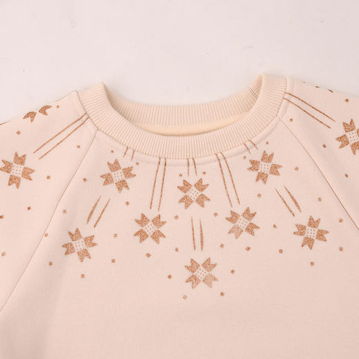 棉果果冬季新品女童复合奥利绒保暖加绒可爱套头娃娃衫M422180425726 商品图3