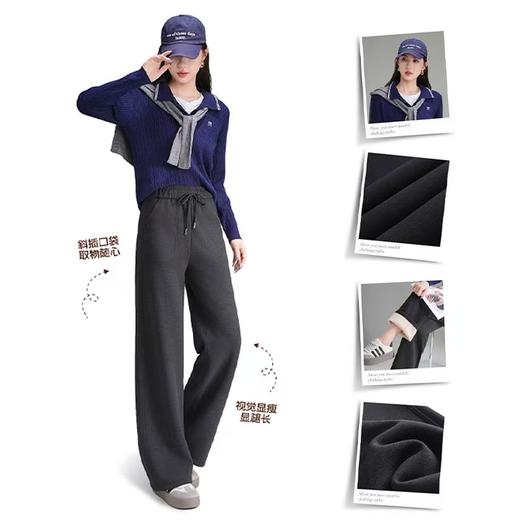 奢牌质感➕懒人显瘦【ConfidentGoose 金标百搭蝴蝶裤】绵羊毛 + 蚕丝 +10A云朵触感 暖而不闷 外层活动自如 里层垂坠抗皱 不堆褶 不贴腿 视觉收胯 拯救腿粗胯宽 隐藏O/X型腿 商品图4