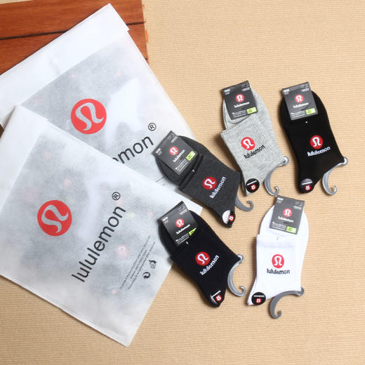 露露lulu袜一包5双装 lululemo*n男女款袜子来咯! 商品图0