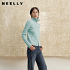 NEELLY纳俪商场同款冬季新款高领修身拉链针织开衫女显瘦清新毛衣N25102A01033 商品缩略图0