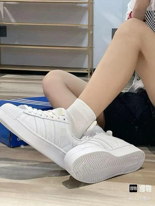 1011-6 贝壳头情侣款 低帮厚底运动板鞋 偏小半码 商品图6