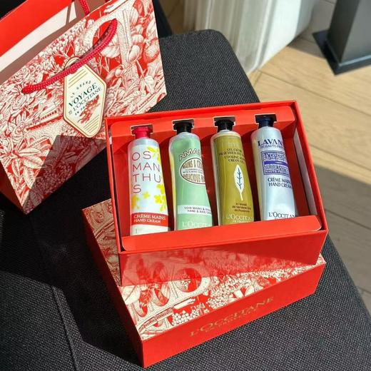 【25年新款】欧舒丹护手霜红盒双层八件套礼盒30ml*8支（乳木果+薰衣草+甜扁桃+玫瑰+芍药+马鞭草+樱花+云中月桂） 商品图1