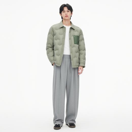 gxg.jeans男装 多色口袋设计轻薄款衬衫式短款羽绒服外套25冬热卖 商品图2