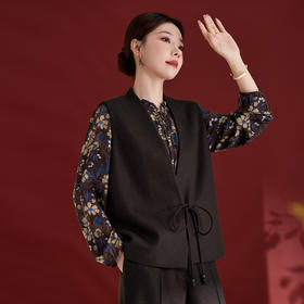 SM 1761羊毛西装马甲V领气质显瘦通勤时尚马甲