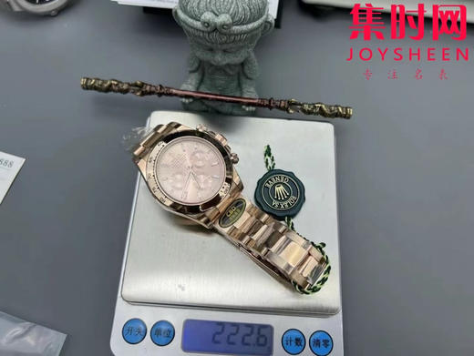 劳力士新款 CBD配重版 重量210克+ 包边迪通拿配重版 丹东4130机 全玫金钢带款 男士腕表 商品图8