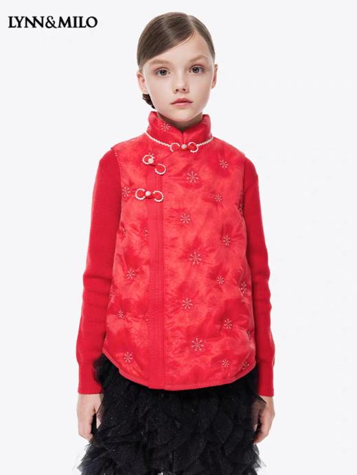 【春上新】8楼LYNN&MILO琳麦罗 亲子装 女童2025新款秋冬季羽绒服马甲洋气中式国风背心 商品图9