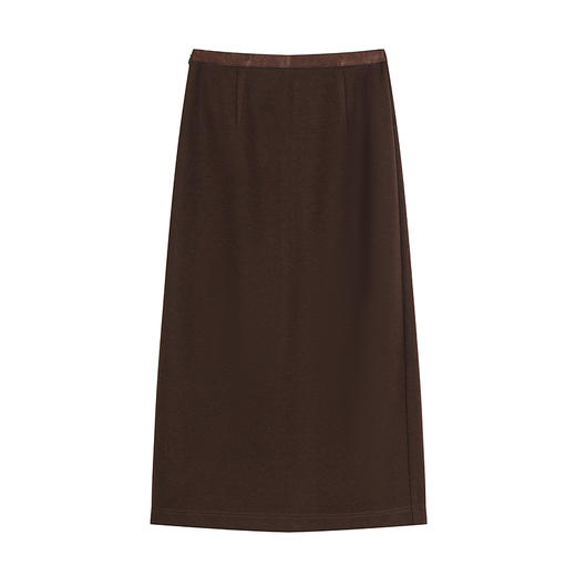 NEELLY纳俪商场同款冬季新款休闲优雅一步裙女通勤百搭中长裙N25102E01049 商品图3