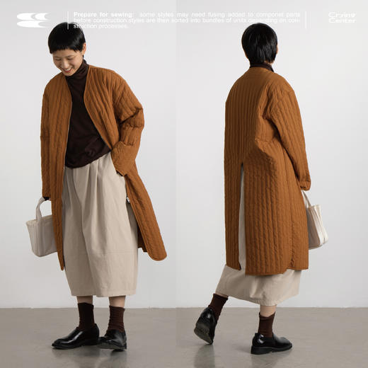 CryingCenter 可两穿 红茶可拆卸加棉内胆长风衣 大衣  哭喊中心 商品图2