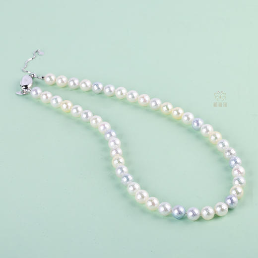 【金秋月满】银+金刻面珍珠项链   ZZ2510053 商品图4