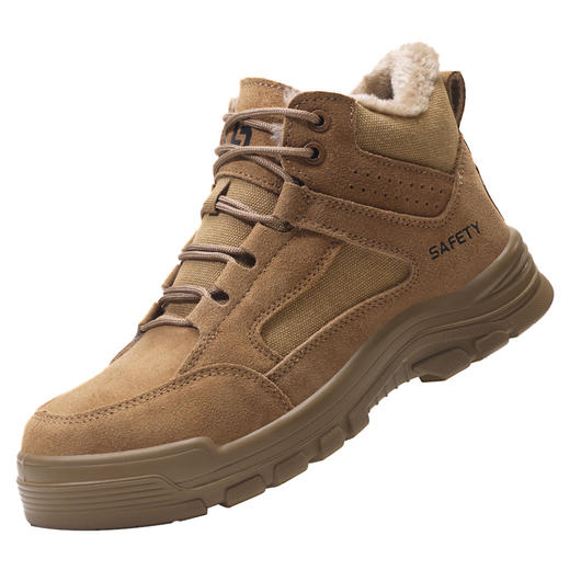 2025冬季新款保暖劳保鞋高帮防砸防刺穿实心底耐磨4.0凯夫拉 商品图6