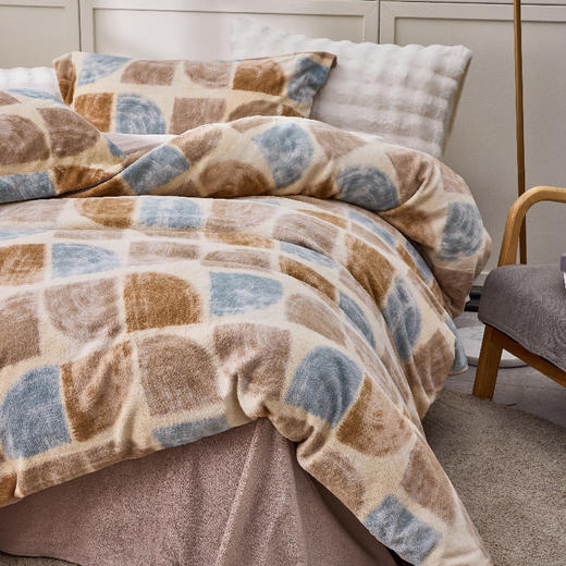 多喜爱 美眠康 牛奶绒套件 炫彩-黄【不炸毛】【不起静电】【不掉毛】 商品图1