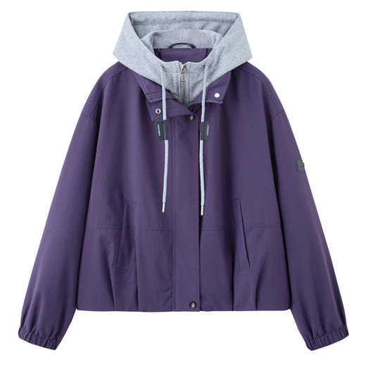 丁摩 夹克外套女款新款今年流行假两件巨好看的上衣5ZF-6626 商品图4